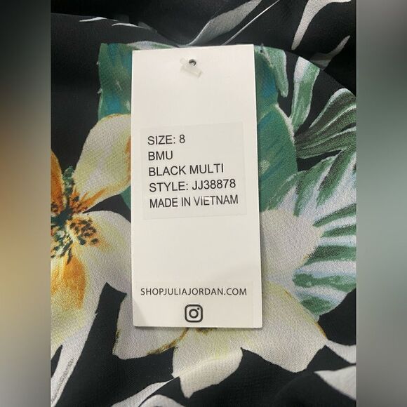 Julia Jordan NWT Floral Print MIDI Dress Size 8 - Picture 6 of 8